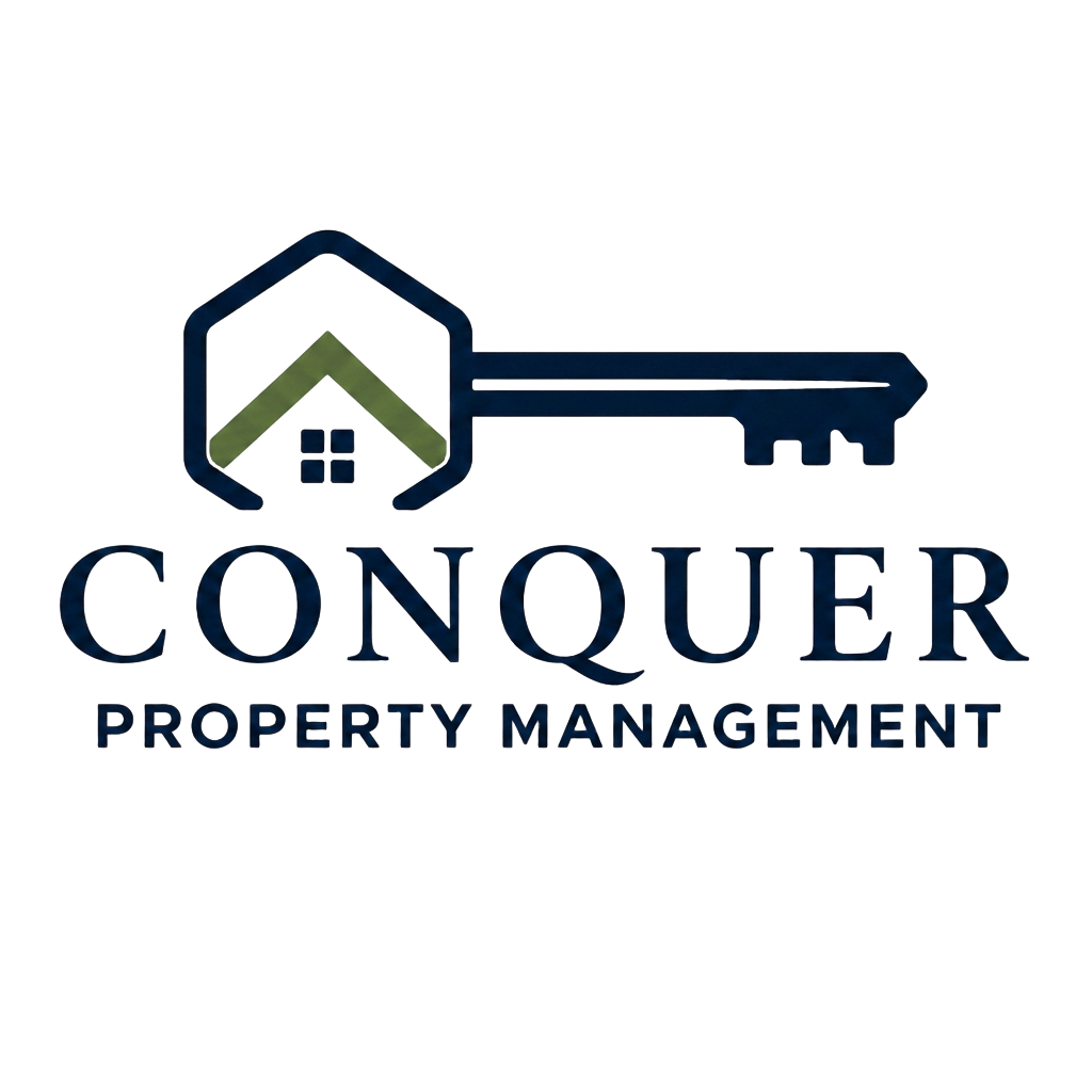 Conquer Property Management logo, Fraser Valley short-term rental specialists